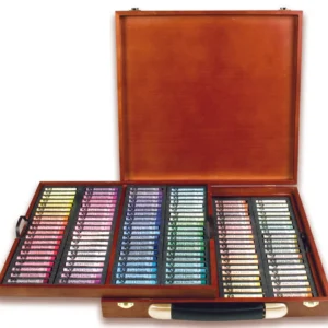 MUNGYO Gallery Artists’ Extra Fine Soft Pastels 160 Wooden Pack