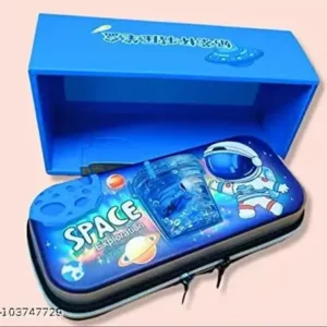 Space Exploration Luxury Glitter Water Gel Pencil Pouch for Kids