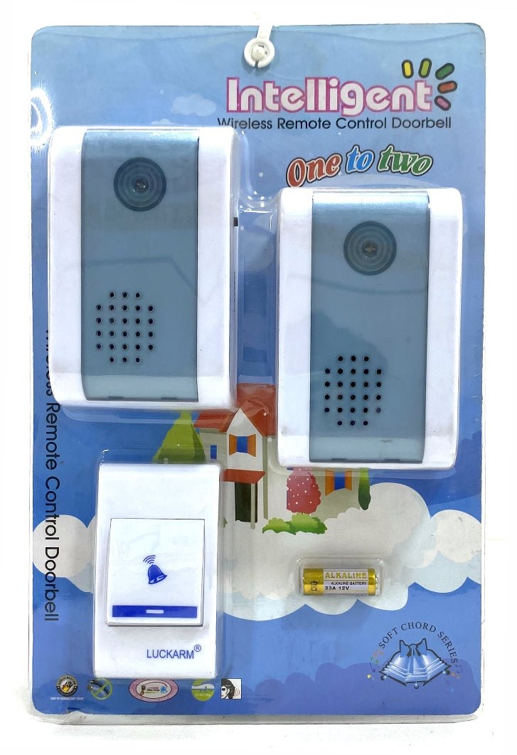 Door Bell Wireless (Single Button) - 8610 - White