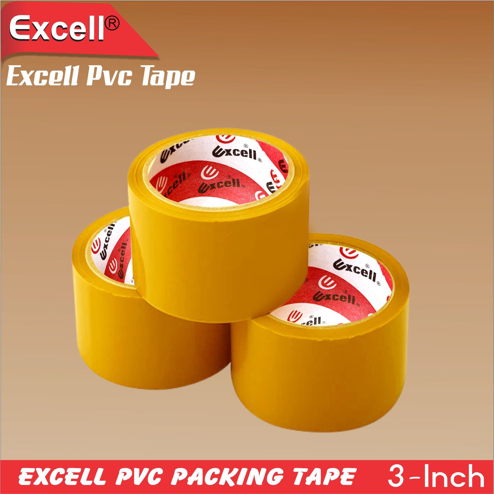 Excell PVC Tape Single Piece 3 Inches