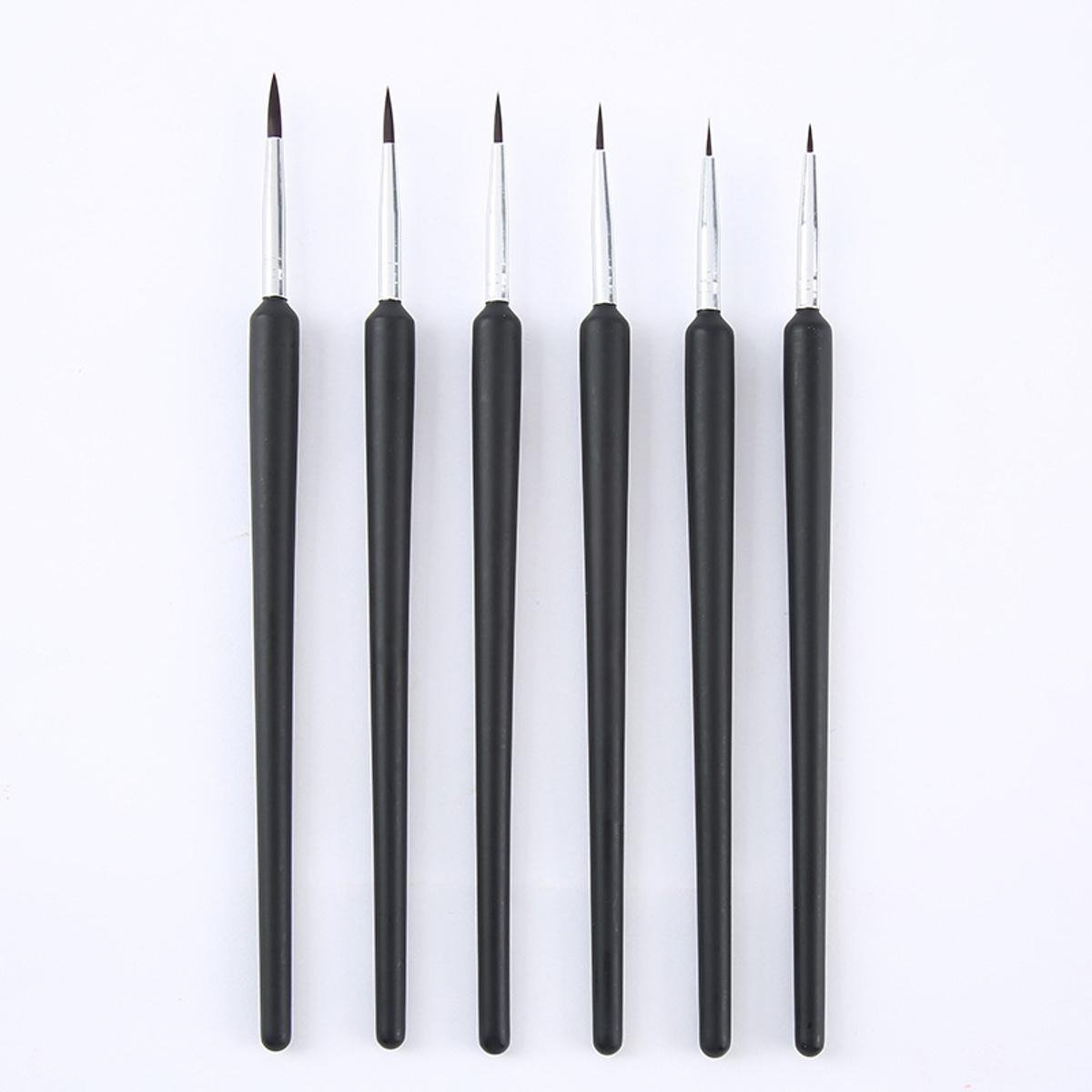 Keep Smiling 6 pcs Set Liner Brush Fine Detailing Paint Brush for Painting - Image 3