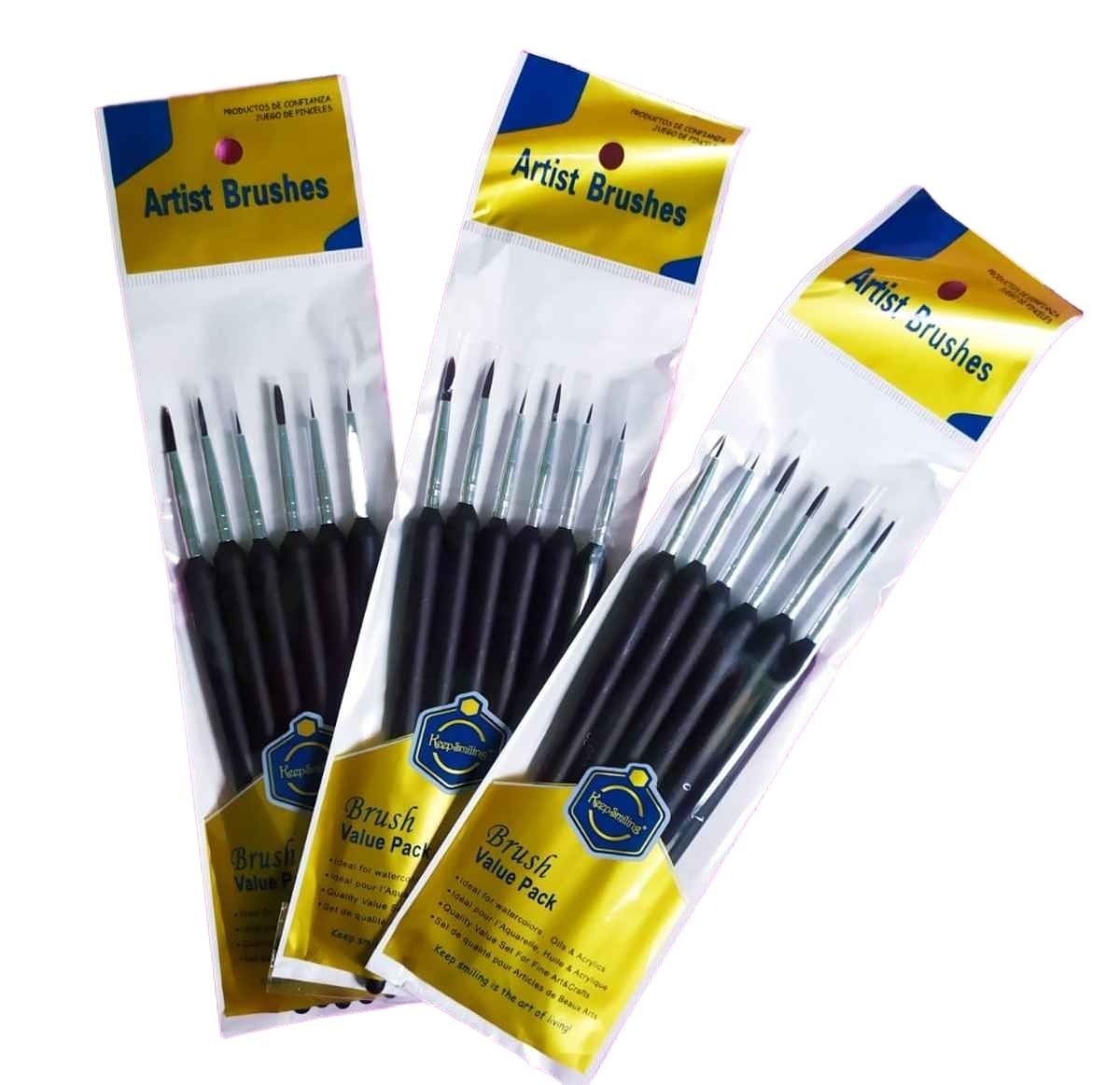 Keep Smiling 6 pcs Set Liner Brush Fine Detailing Paint Brush for Painting - Image 4