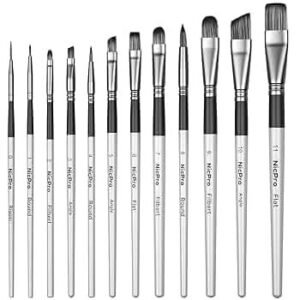 Keep Smiling Artist Brush 12pcs 1 Set Mix