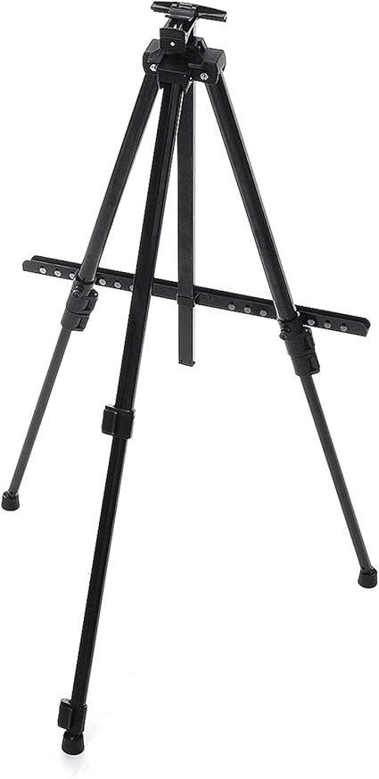 Drawing Painting Holder Easel Adjustable Iron Painting Display Artist Easel Tripod Stand Folding Portable Sketching Rack Painting Tools Supplies Organizer Easels for Art - Image 5