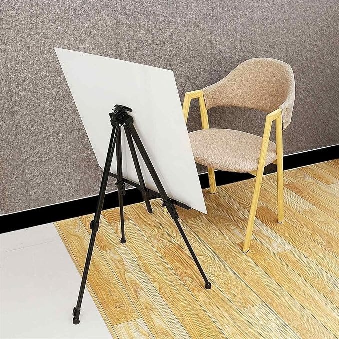 Drawing Painting Holder Easel Adjustable Iron Painting Display Artist Easel Tripod Stand Folding Portable Sketching Rack Painting Tools Supplies Organizer Easels for Art - Image 3