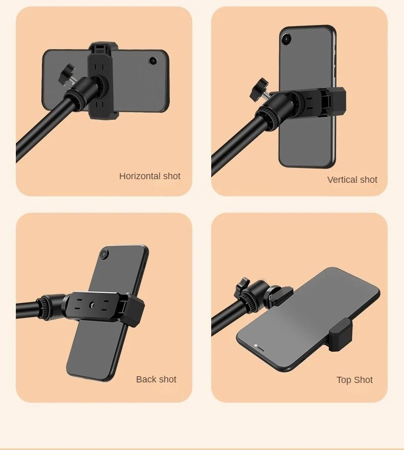 Phone Holder Ring Lamp Retractable Stand Light LED Selfie Ring Light Professional Desk Lamp For Nail Live Broadcast Photography - Image 5