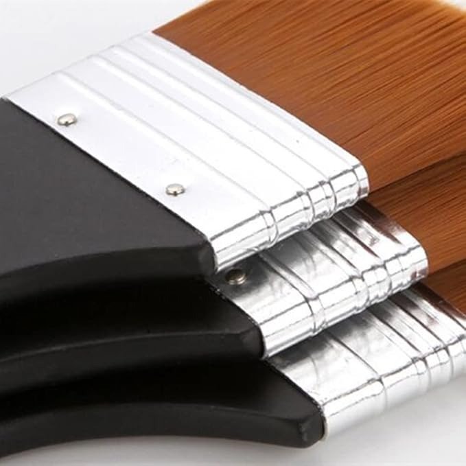 3 Pieces Nylon Drawing Brush Multi-Purpose Large Paint Brush Artist Acrylic Paint Brushes Set for Acrylic Paint Oil Paint Watercolor - Image 3