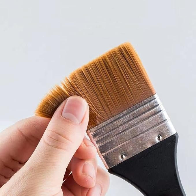 3 Pieces Nylon Drawing Brush Multi-Purpose Large Paint Brush Artist Acrylic Paint Brushes Set for Acrylic Paint Oil Paint Watercolor - Image 5