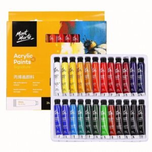 Mont Marte Acrylic Paint Set 12 ml – 24 Colours Tube