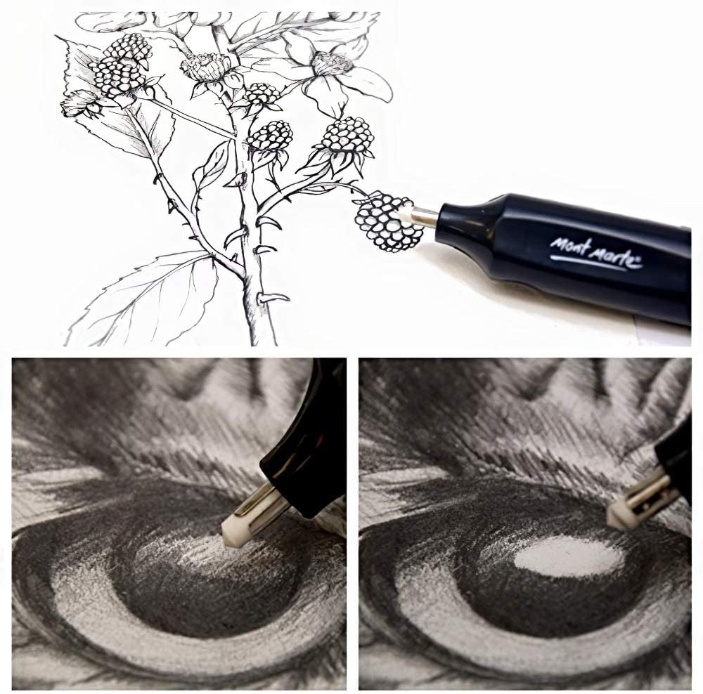 Mont Marte Electric Eraser with 30pce Erasers - Image 4