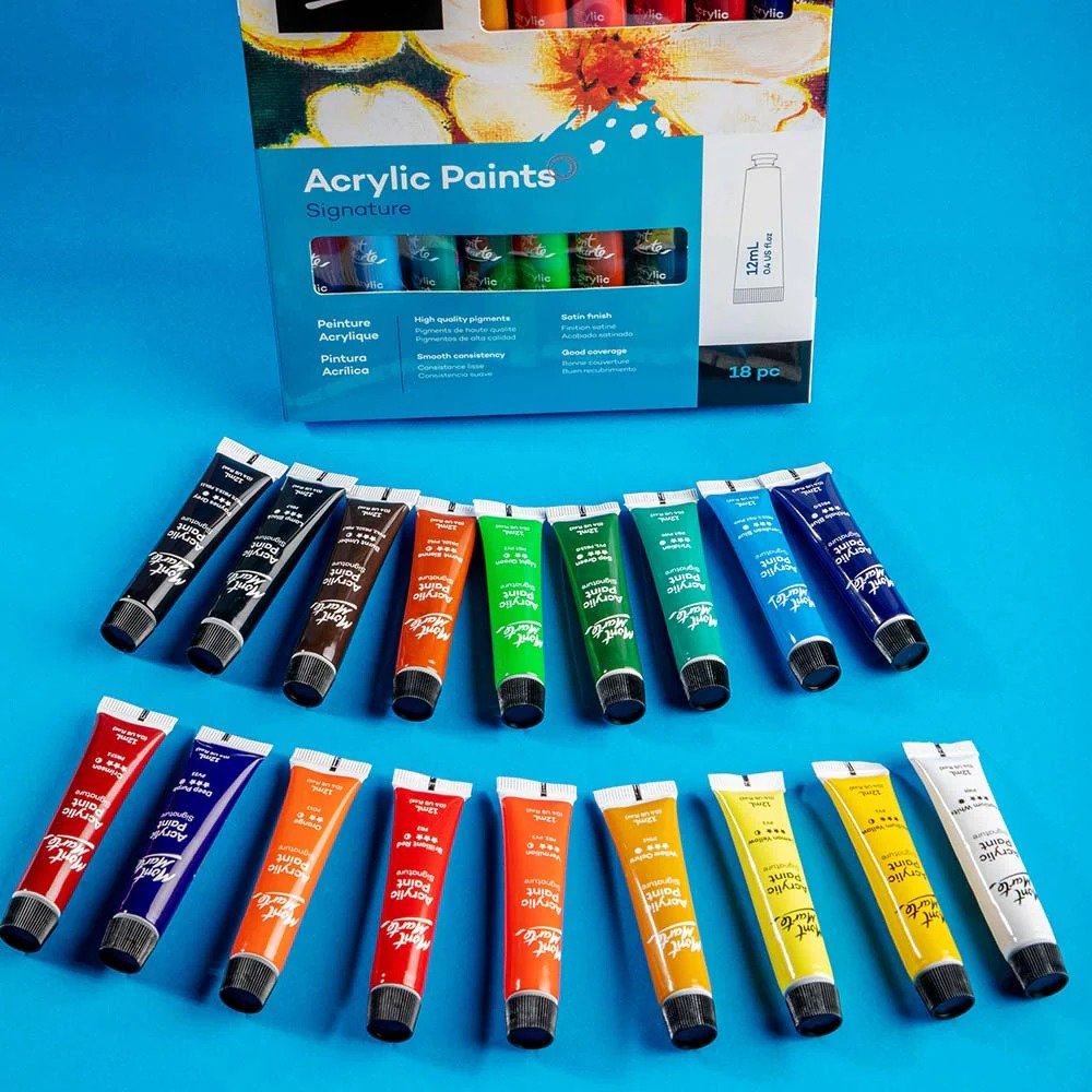 Mont Marte Acrylic Color Paint 18 color box 12ml Tube for artist
