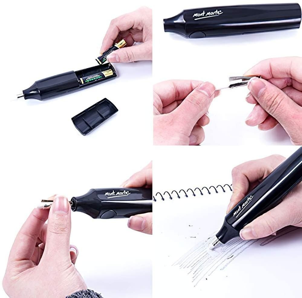 Mont Marte Electric Eraser with 30pce Erasers - Image 3