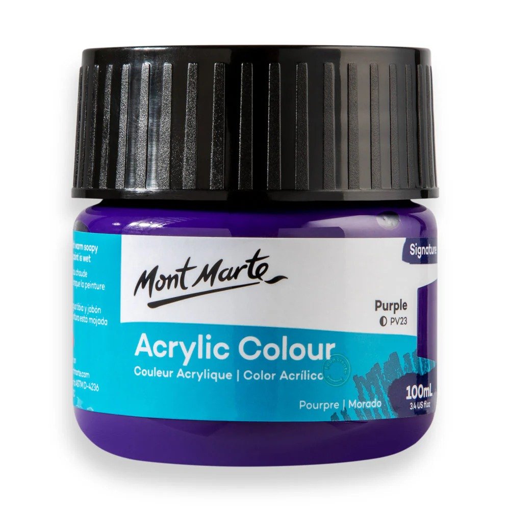 Acrylic Colour Paint Signature 100ml (3.4 US fl.oz) Tub - Purple