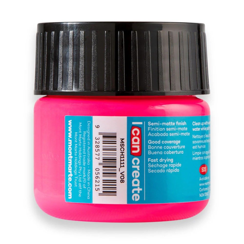 Acrylic Colour Paint Signature 100ml (3.4 US fl.oz) Tub - Fluoro Pink - Image 2