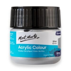 Acrylic Colour Paint Signature 100ml (3.4 US fl.oz) Tub - Silver
