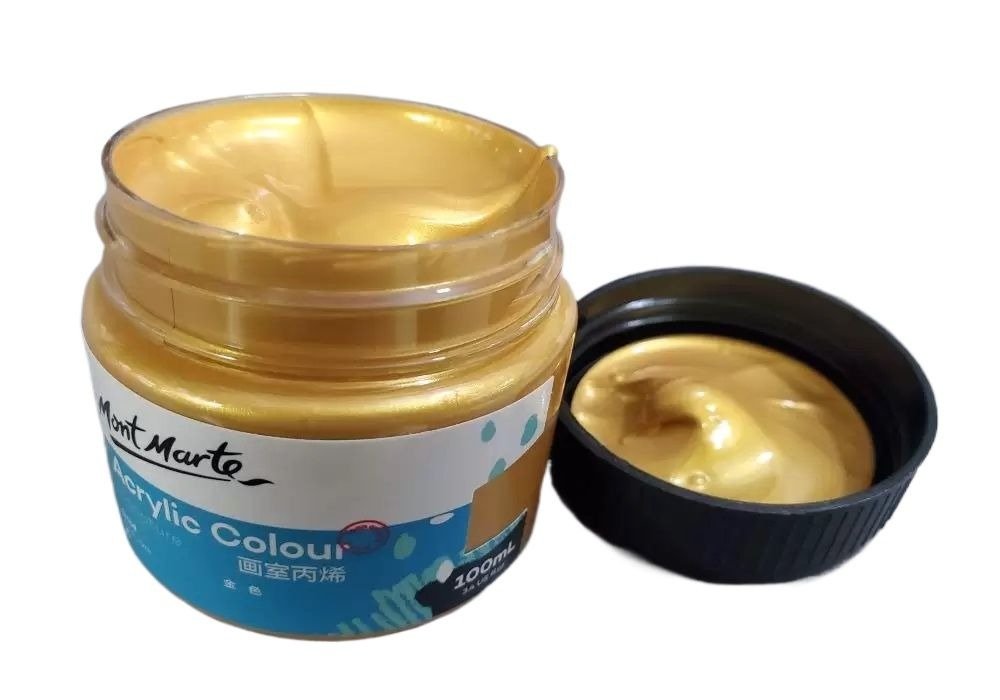 Acrylic Colour Paint Signature 100ml (3.4 US fl.oz) Tub - Aztec Gold