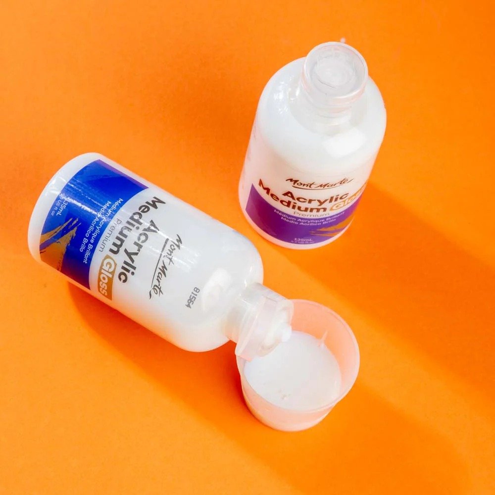 Mont Marte Acrylic Medium Gloss Premium-135ml - Image 2