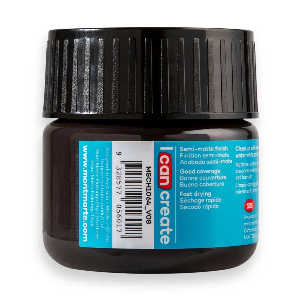 Acrylic Colour Paint Signature 100ml (3.4 US fl.oz) Tub - Lamp Black - Image 2