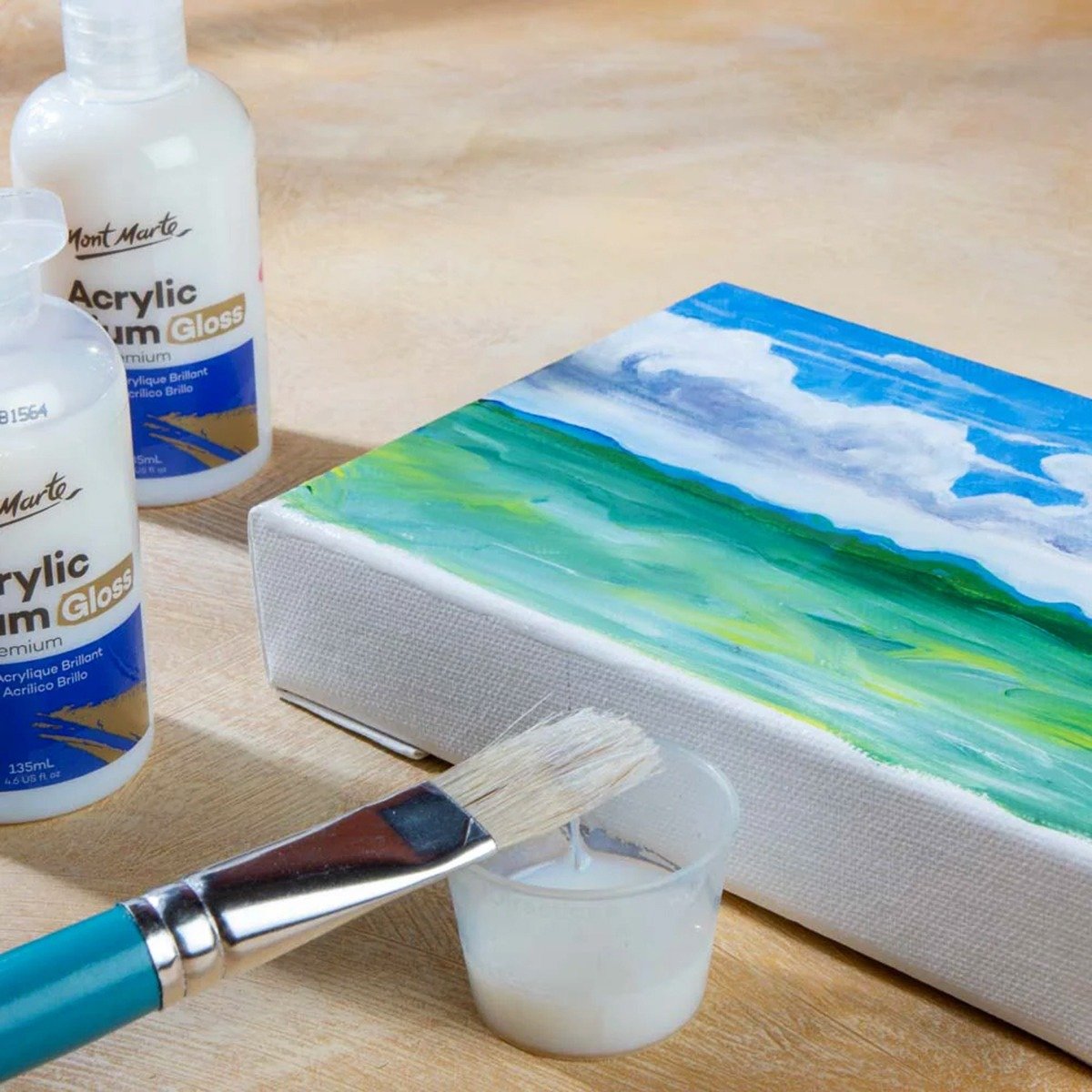 Mont Marte Acrylic Medium Gloss Premium-135ml - Image 4