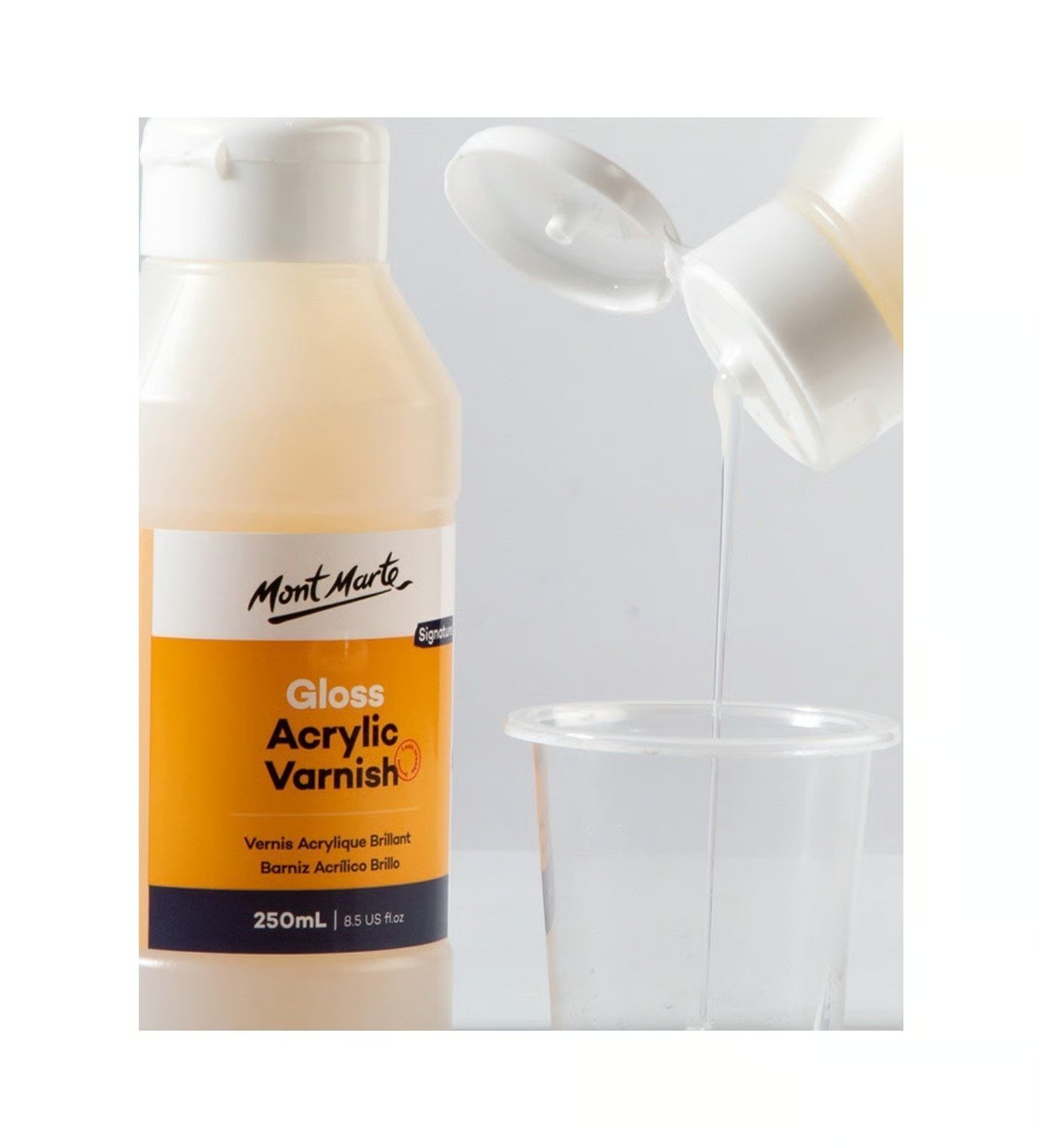 Mont Marte Gloss Acrylic Varnish 250ml - Image 2